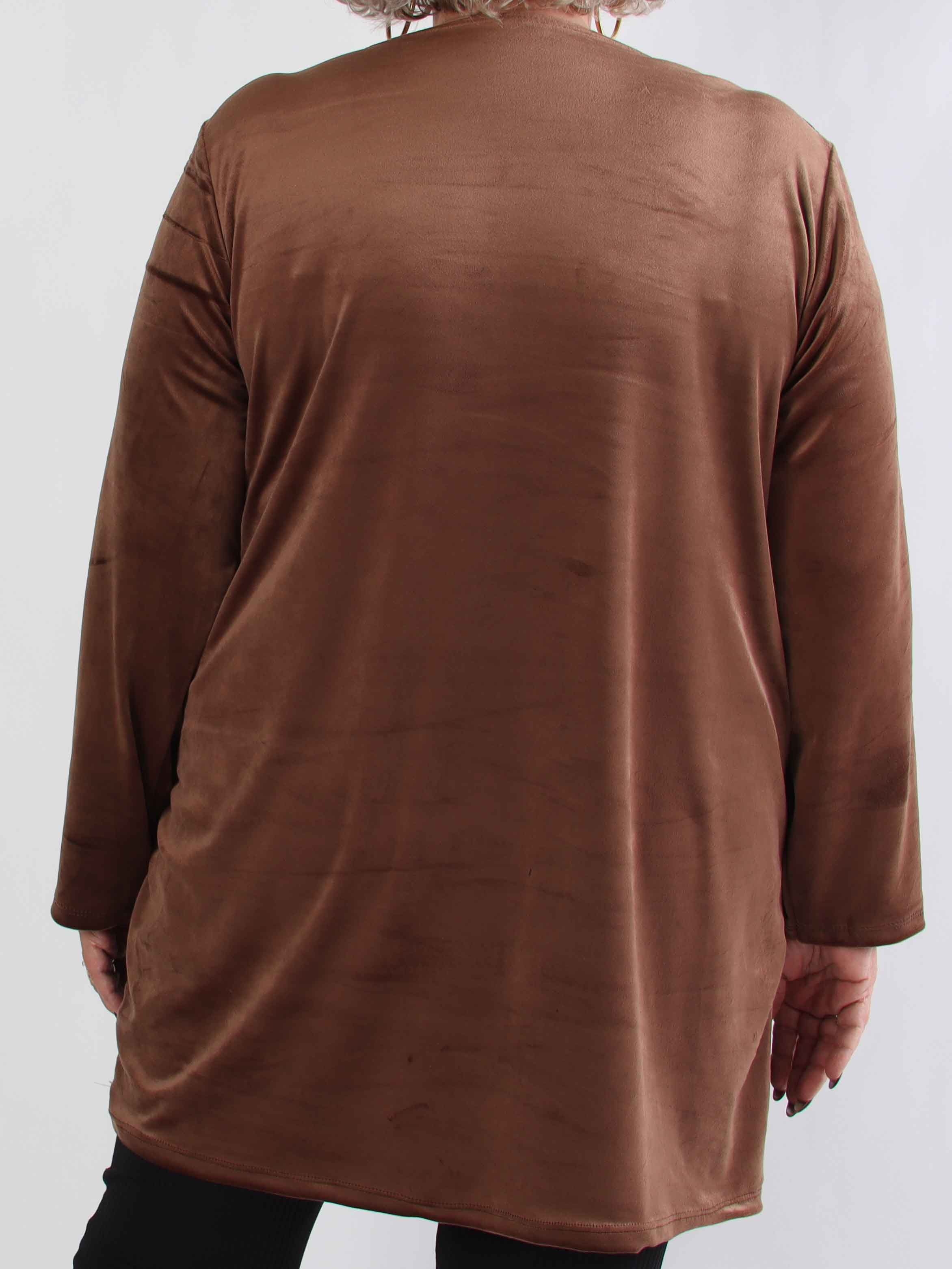 Eumonia - Blød plus size tunikakjole med pailletter